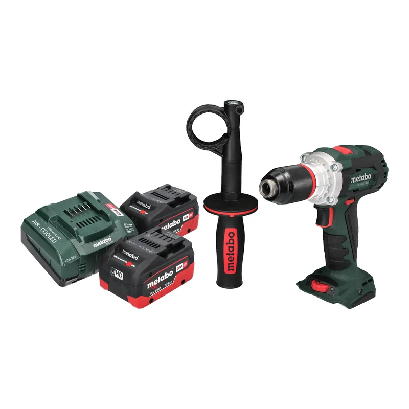 Metabo BS 18 LTX BL I Akku Bohrschrauber 18 V 130 Nm Brushless + 2x LiHD Akku 5,5 Ah + Ladegerät