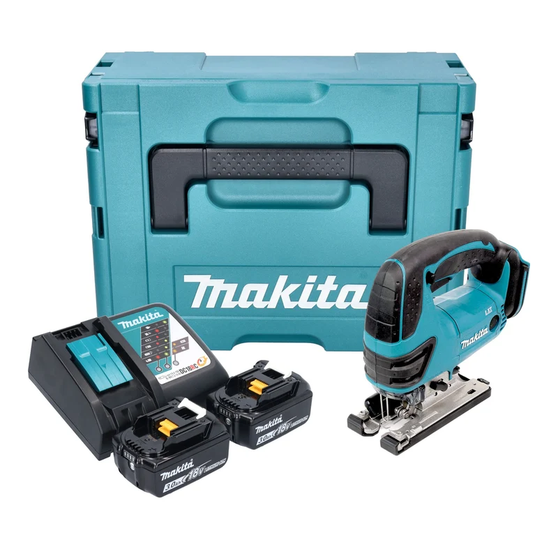 Makita DJV 180 RFXJ Akku Stichsäge 18 V 135 mm + 2x Akku 3,0 Ah + Ladegerät + Makpac