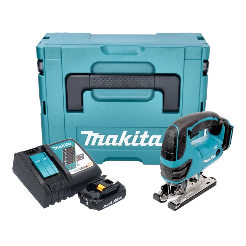 Makita DJV 180 RA1XJ Akku Stichsäge 18 V 135 mm + 1x Akku 2,0 Ah + Ladegerät + Makpac