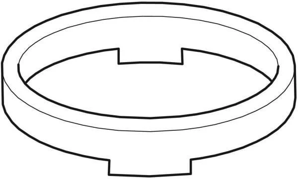 GEBERIT Temperaturbegrenzungsring Bambini für Waschtischarmatur Einhebelmischer – Grau