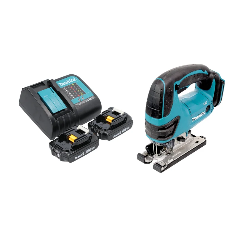 Makita DJV 180 SAX Akku Stichsäge 18 V 135 mm + 2x Akku 2,0 Ah + Ladegerät