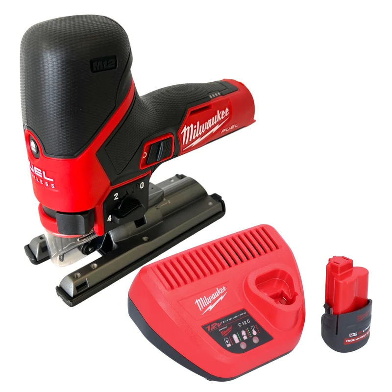 Milwaukee M12 FJS-251 Akku Stichsäge 12 V 22 mm Brushless + 1x Akku 2,5 Ah + Ladegerät
