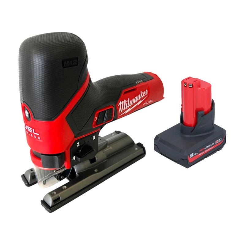 Milwaukee M12 FJS-501 Akku Stichsäge 12 V 22 mm Brushless + 1x Akku 5,0 Ah - ohne Ladegerät