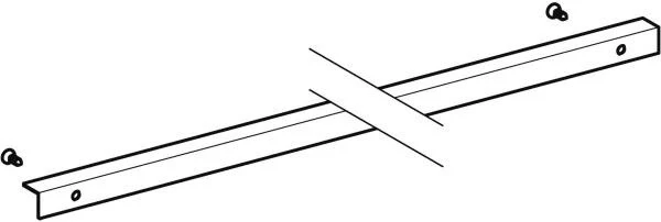 GEBERIT Acanto Gleitprofil für Waschtischunterschrank 60 cm – Ordnungsbox-Zubehör