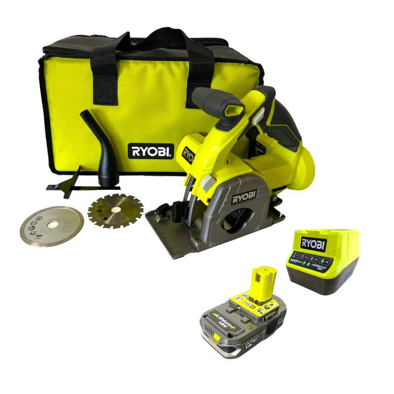RYOBI R18MMS-115 Akku Multimaterialsäge 18 V 85 mm + 1x Akku 1,5 Ah + Ladegerät + Softtasche