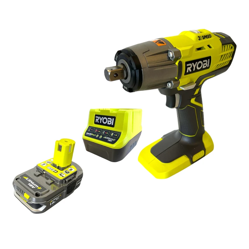 RYOBI R18IW3-115 Akku Schlagschrauber 18 V 400 Nm + 1x Akku 1,5 Ah + Ladegerät