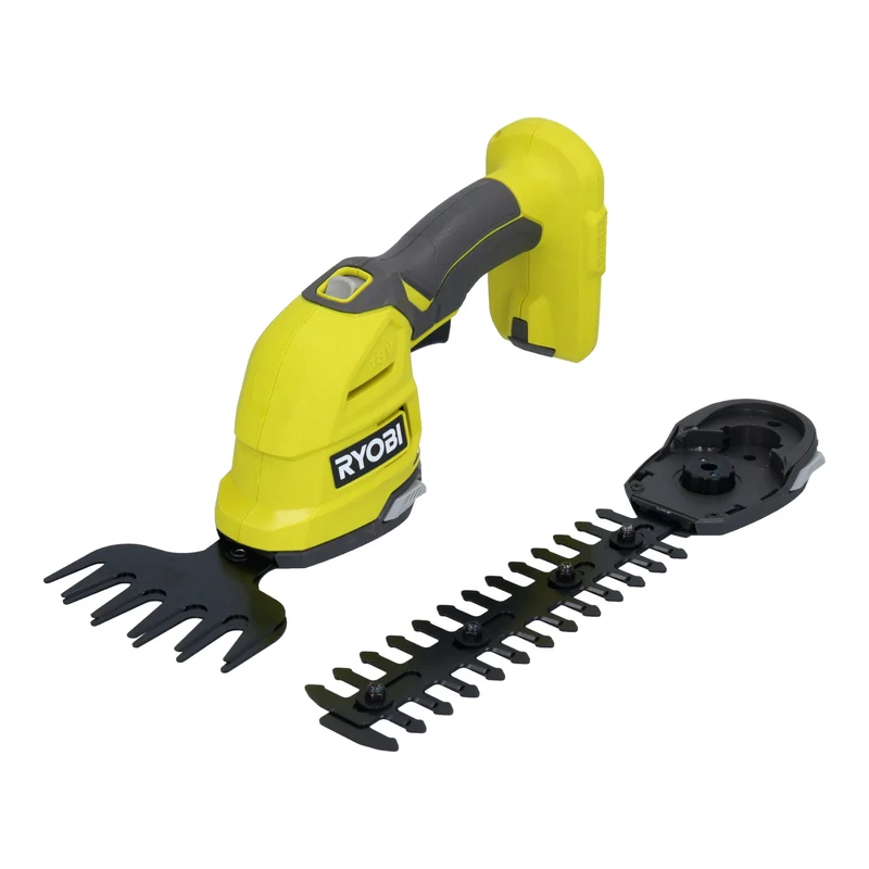 RYOBI RY18GSA-115 18 V ONE+ Akku Gras- u. Strauchschere, Schnittstärke 8 mm + 1x Akku 1,5 Ah + Ladegerät