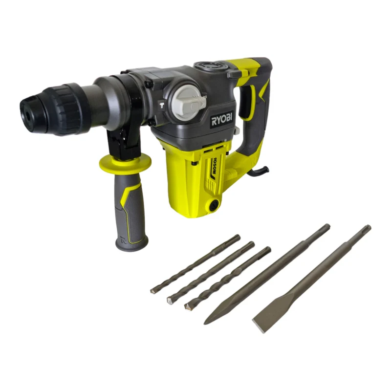 RYOBI RSDS1050-K Bohrhammer 1050 Watt 3,6 J SDS plus + 5 tlg. Bohrer Meißel Set + Koffer ( 5133004350 )