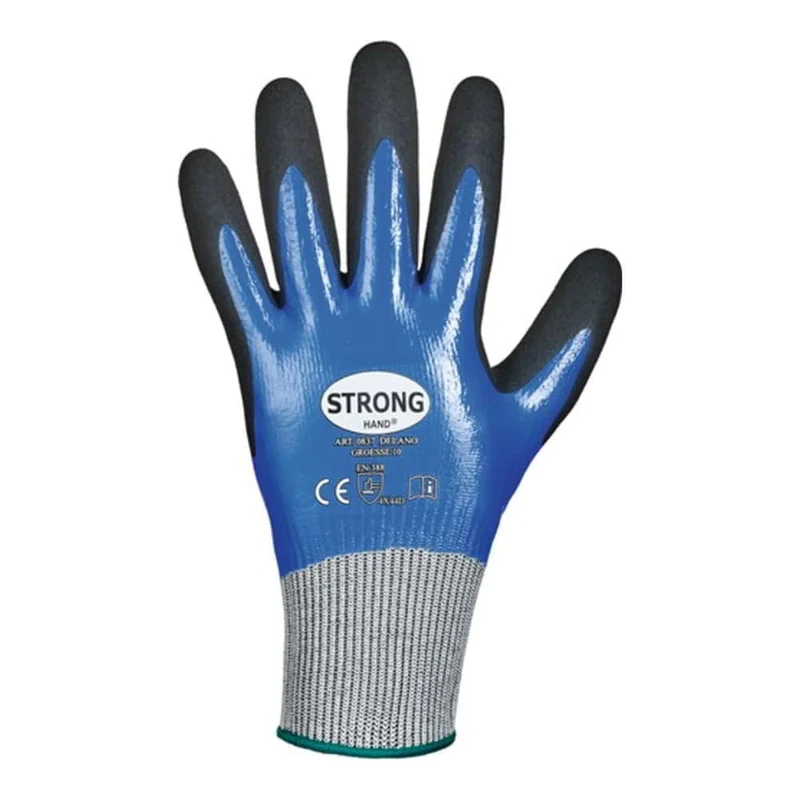 STRONGHAND Schnittschutzhandschuhe Delano Größe 11 dunkelblau/schwarz 12 Paar ( 4000371836 )