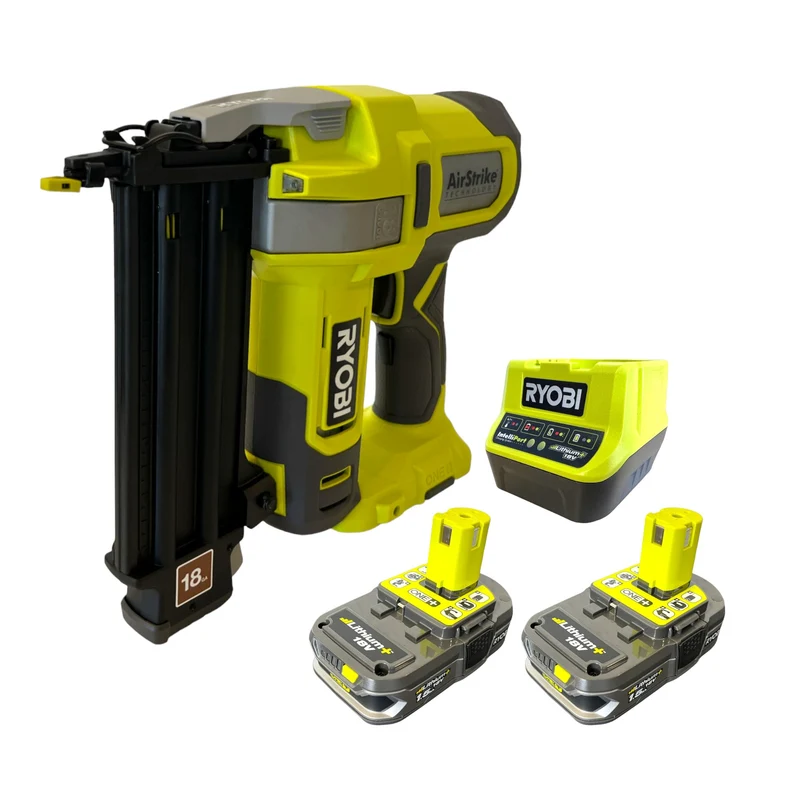 RYOBI R18GN18-215 Akku Tacker 18 V 1,2 x 15 - 50 mm + 2x Akku 1,5 Ah + Ladegerät