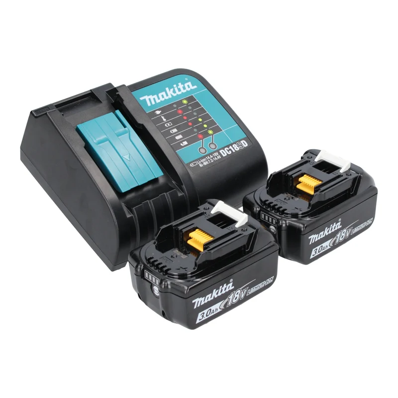 Makita DHR 202 SF2W Akku Bohrhammer 18 V 20 mm 2,0 J weiß + 2x Akku 3,0 Ah + Ladegerät + Koffer