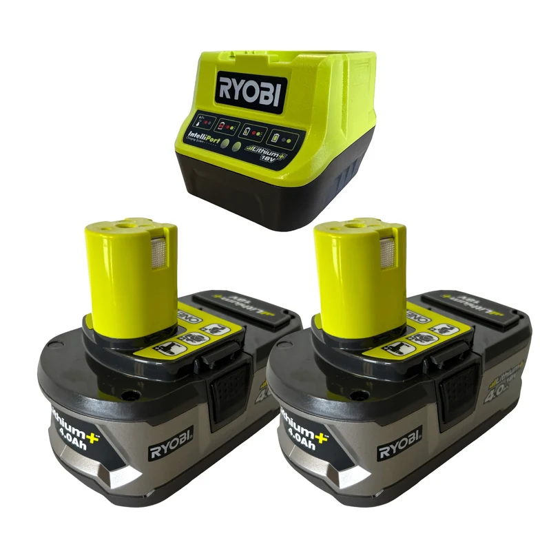 RYOBI RC18120-240 Starter Set 18 V ONE+ 2x RB18L40 Akku 4,0 Ah + RC18120 Ladegerät ( 5133003363 )