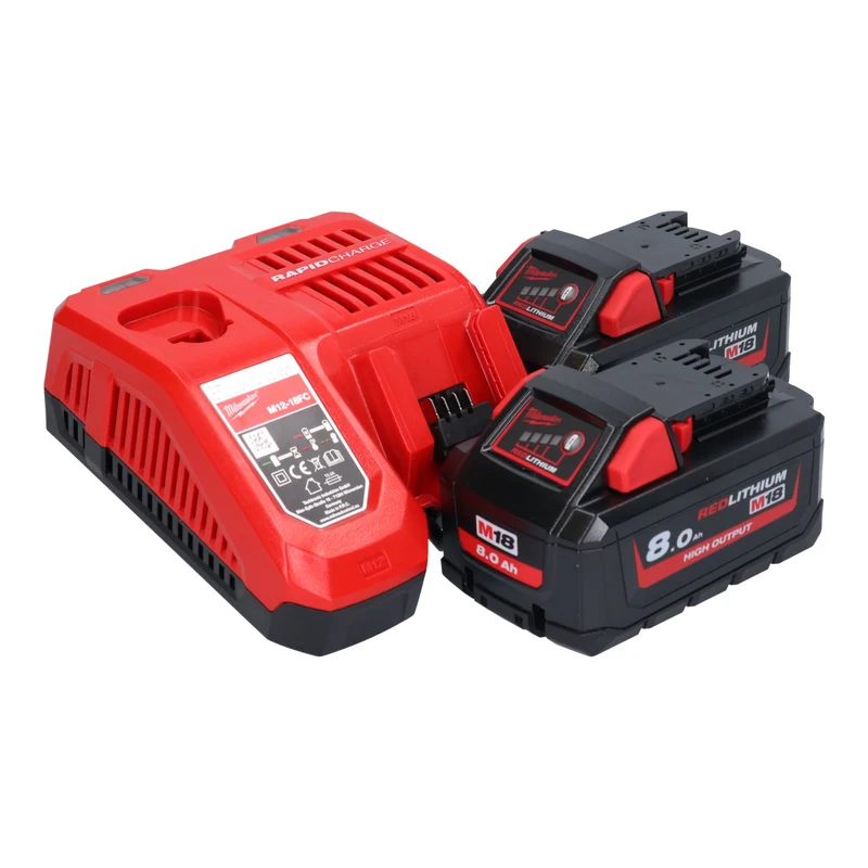 Milwaukee M18 FTHCHS35-802 Akku-Einhand-Kettensäge 35 cm ( 4933479589 ) + 2x Akku 8,0 Ah + Ladegerät