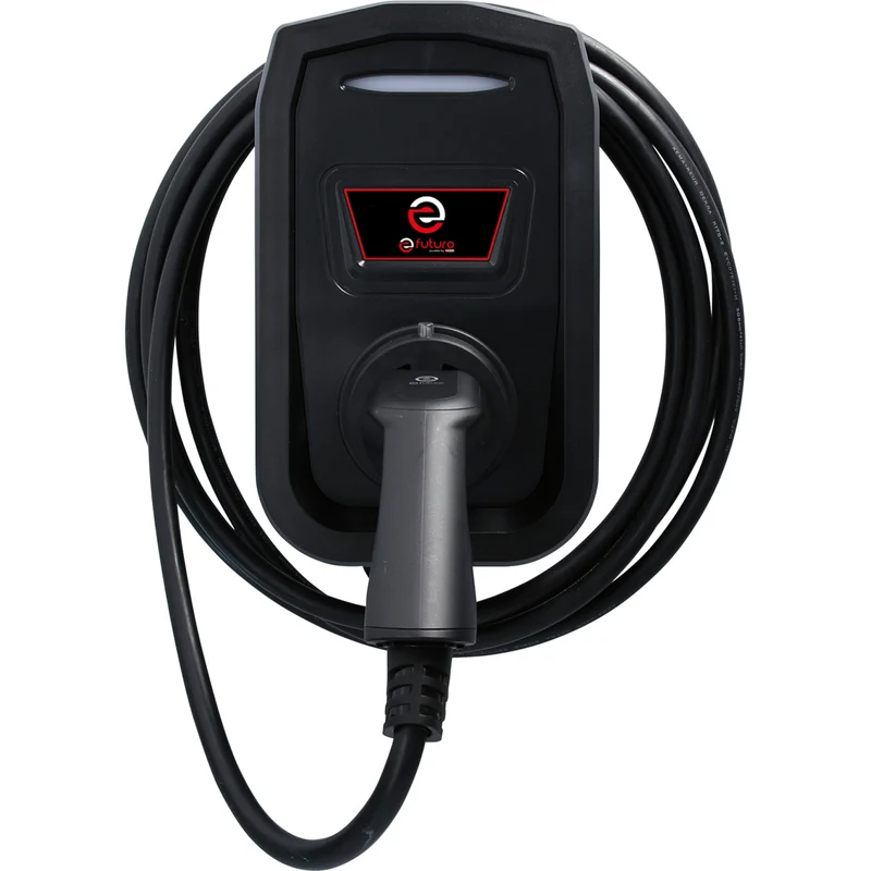KS TOOLS efuturo Wallbox mit Typ 2 Ladekabel, 1 Phase, bis zu 7,4 kW, 32 A, 230 V, Mode 3, ohne RFID Zugangskontrolle, mit Stromzähler ( 117.7573 )