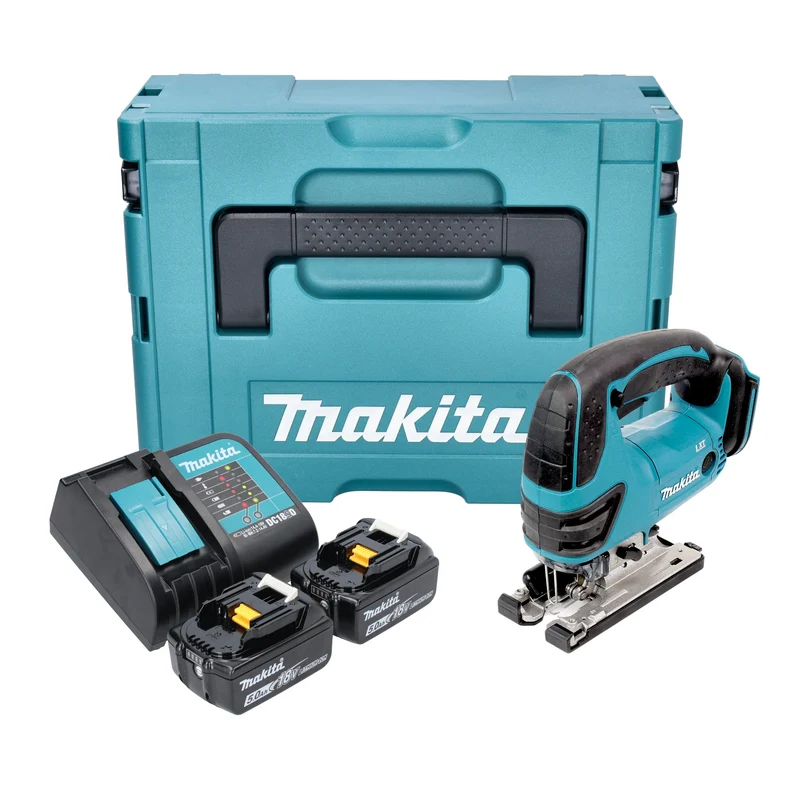 Makita DJV 180 STXJ Akku Stichsäge 18 V 135 mm + 2x Akku 5,0 Ah + Ladegerät + Makpac