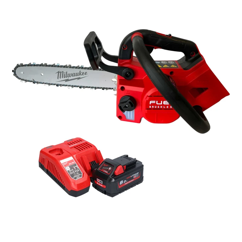 Milwaukee M18 FTHCHS30-801 Akku-Einhand-Kettensäge 18 V 30 cm + 1x Akku 8,0 Ah + Ladegerät