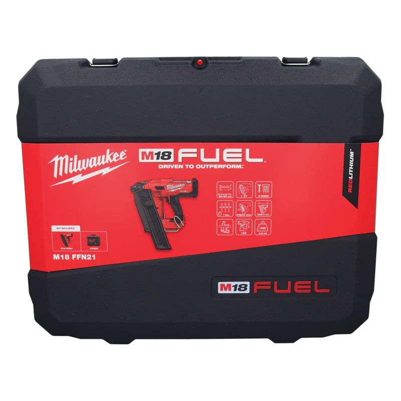 Milwaukee M18 FFN21-402C Akku Nagler 18 V 50 - 90 mm Brushless + 2x Akku 4,0 Ah + Ladegerät + Koffer