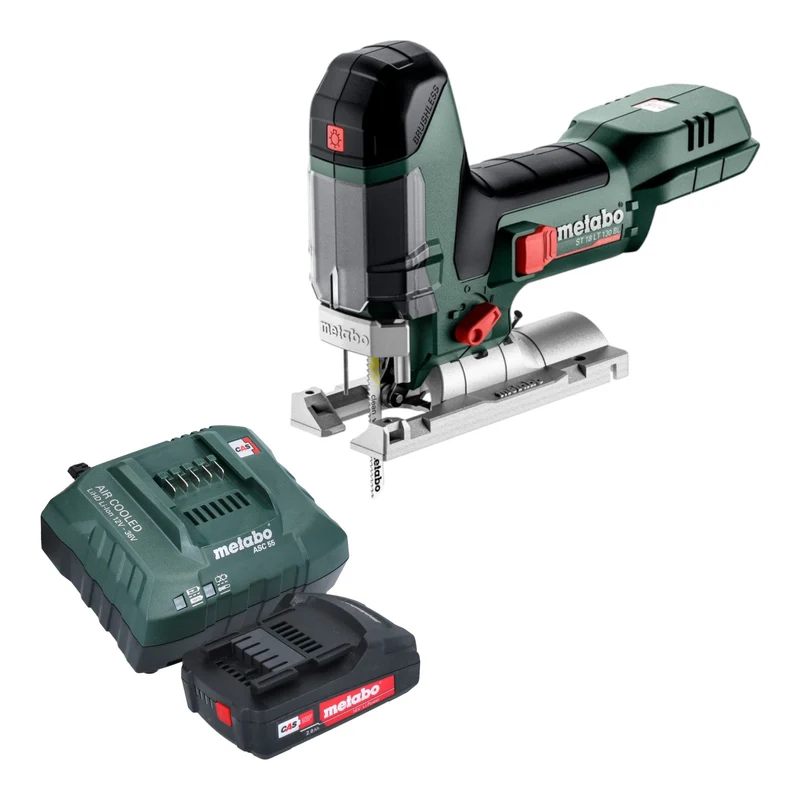 Metabo ST 18 LT 130 BL Akku Stichsäge 18 V 130 mm Brushless + 1x Akku 2,0 Ah + Ladegerät
