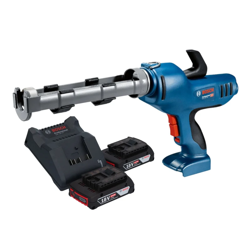 Bosch GCG 18V-310 Professional Akku Kartuschenpresse 18 V 310 ml 3,5 kN + 2x Akku 2,0 Ah + Ladegerät