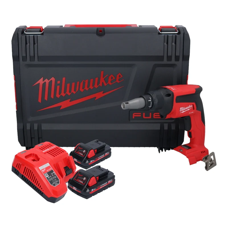 Milwaukee M18 FSG-302X Akku Trockenbauschrauber 18 V 13 Nm Brushless + 2x Akku 3,0 Ah + Ladegerät + HD Box