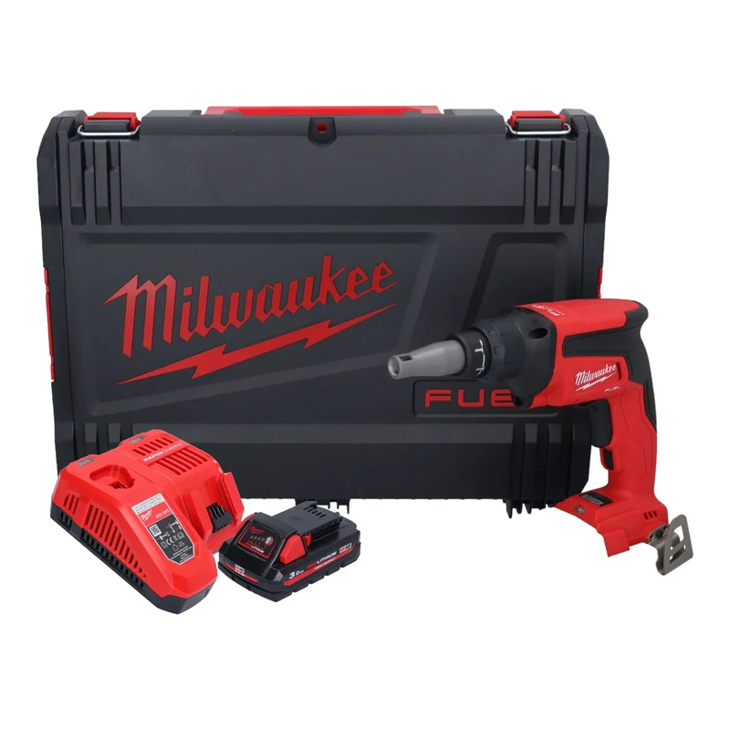 Milwaukee M18 FSG-301X Akku Trockenbauschrauber 18 V 13 Nm Brushless + 1x Akku 3,0 Ah + Ladegerät + HD Box