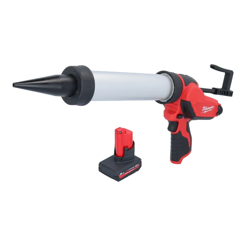 Milwaukee M12 PCG/400A-501 Akku Kartuschenpistole 12 V 400 ml + 1x Akku 5,0 Ah - ohne Ladegerät