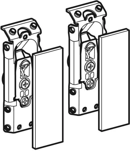 GEBERIT Option Set Schrankaufhänger 2 Stück für Spiegelschränke – Zubehör