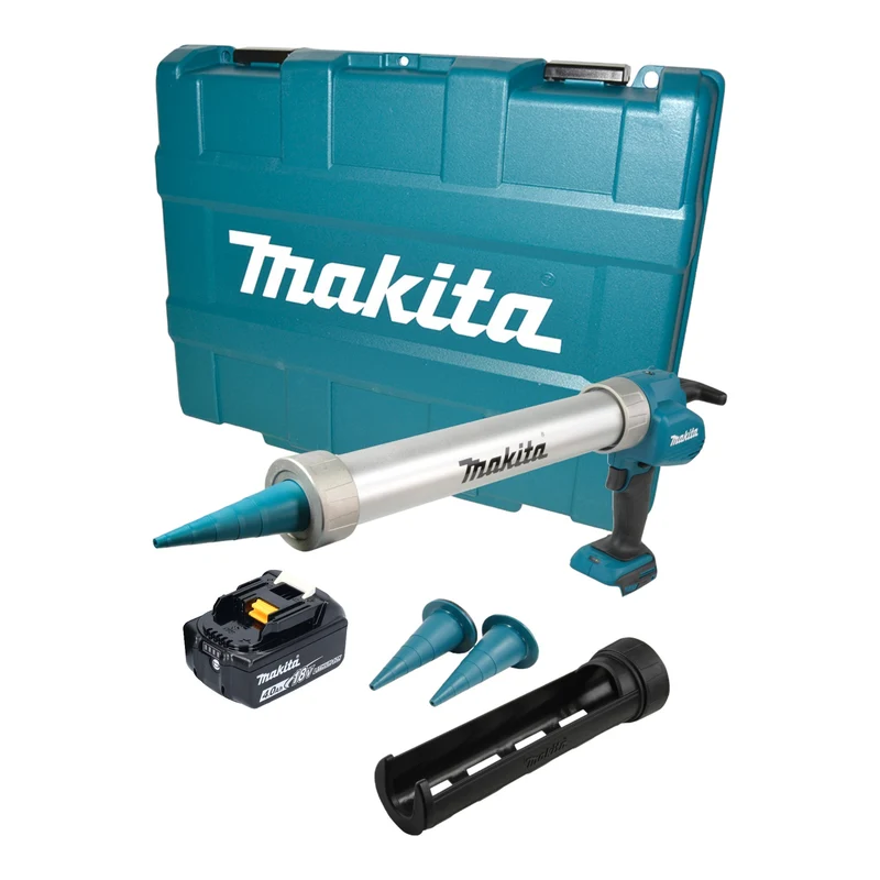 Makita DCG 180 M1XK Akku Kartuschenpistole 18 V 300 / 600 ml + 1x Akku 4,0 Ah + Koffer - ohne Ladegerät