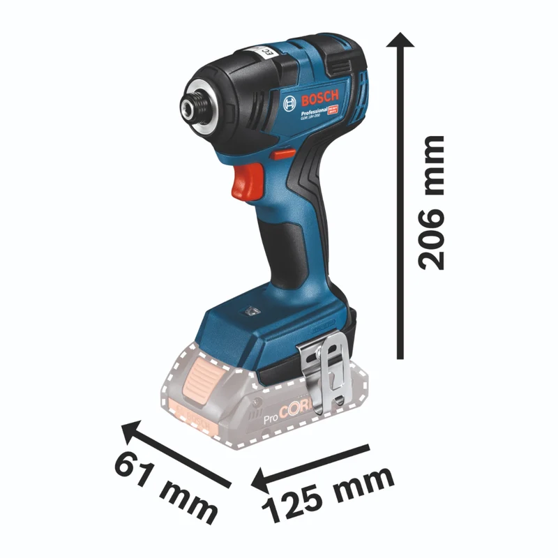 Bosch GDR 18V-200 Professional Akku Drehschlagschrauber 18 V 200 Nm Brushless ( 06019J2106 ) + L-Boxx - ohne Akku, ohne Ladegerät