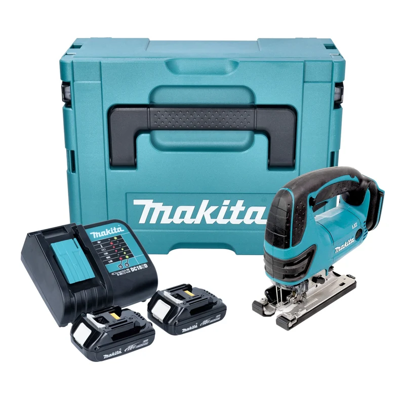 Makita DJV 180 SYXJ Akku Stichsäge 18 V 135 mm + 2x Akku 1,5 Ah + Ladegerät + Makpac