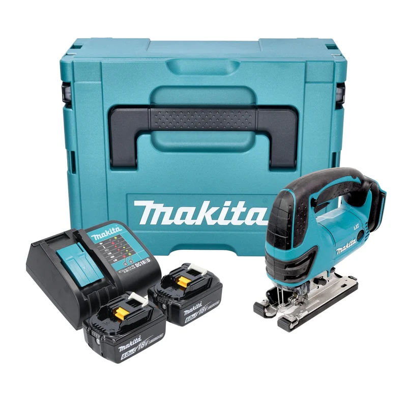 Makita DJV 180 SGXJ Akku Stichsäge 18 V 135 mm + 2x Akku 6,0 Ah + Ladegerät + Makpac