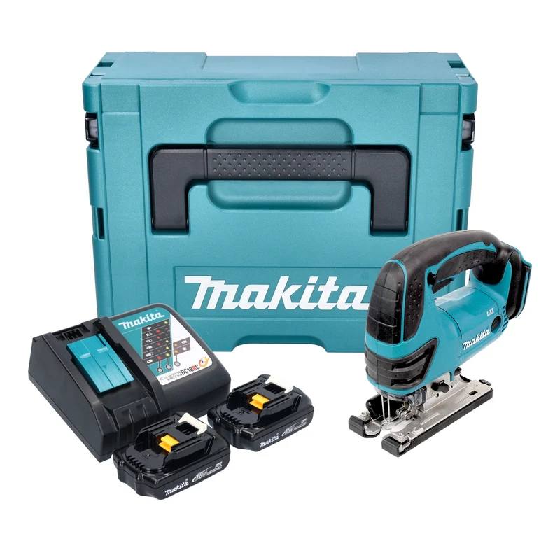 Makita DJV 180 RYXJ Akku Stichsäge 18 V 135 mm + 2x Akku 1,5 Ah + Ladegerät + Makpac