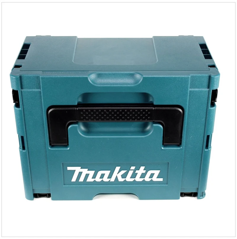Makita DHR 264 2 x 18 V / 36 V Li-Ion SDS Plus Akku-Bohrhammer in Makpac 4 mit Einlage + 2 x BL 1850 B 18 V 5,0 Ah Li-Ion Akku + 1 x DC18RC Ladegerät + 5 tlg. Hartmetall Bohrer Set für Mauerwerk und Beton