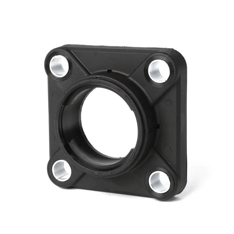 ZEN Flanschlagergehäuse TF208 – Schwarz, 80 mm, viereckig, mit Schutzkappe