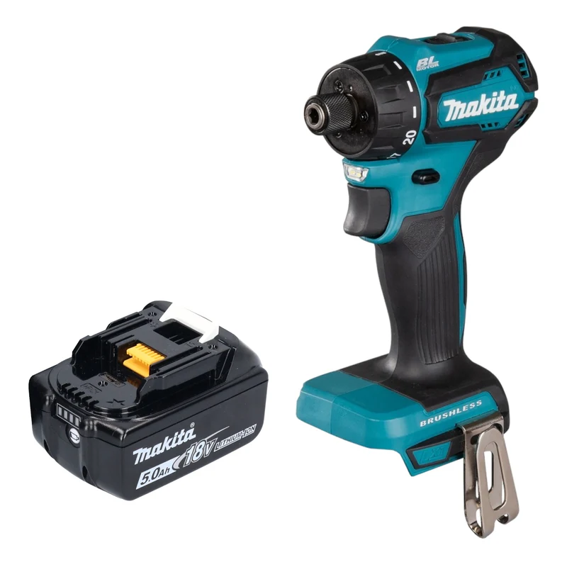Makita DDF 083 T1 Akku Bohrschrauber 18 V 40 Nm 1/4'' Brushless + 1x Akku 5,0 Ah - ohne Ladegerät