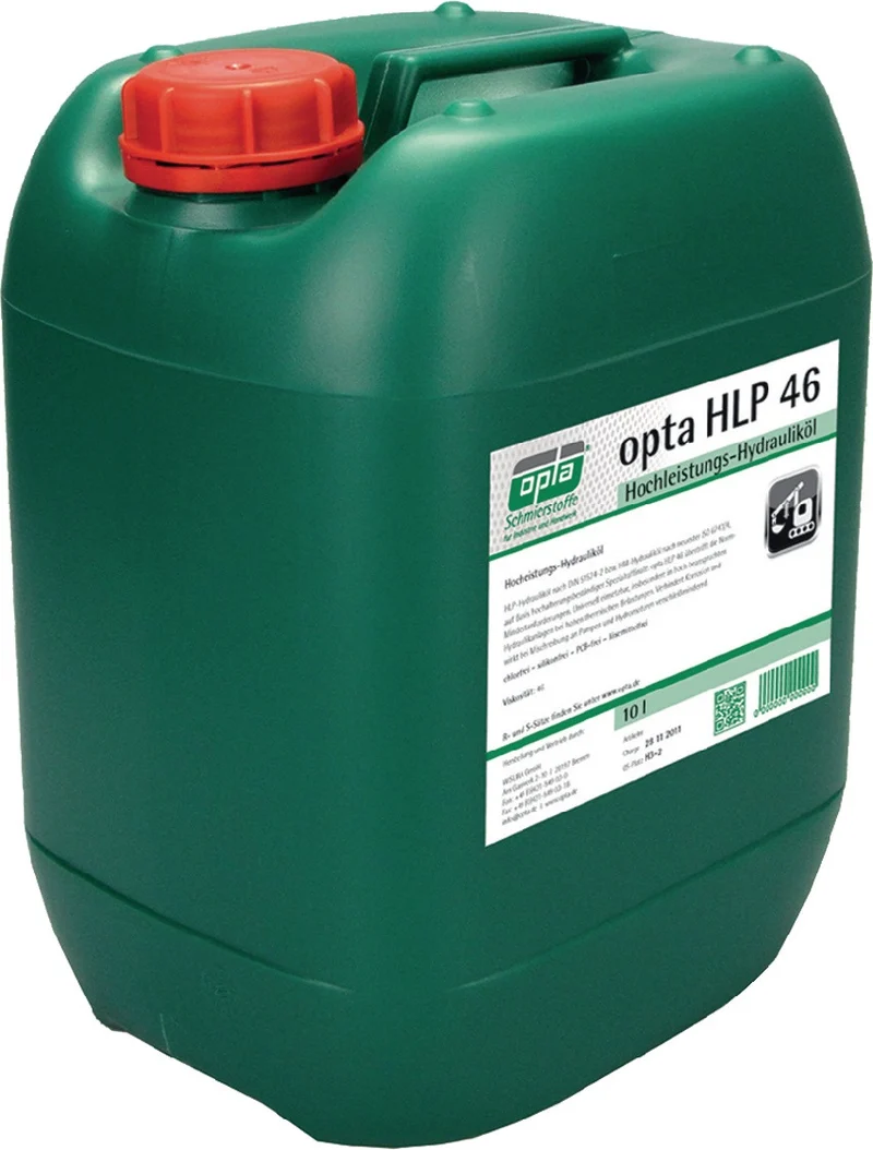 OPTA Hydrauliköl HLP 46 – 10 l Kanister für Hochleistungs-Hydraulikanlagen