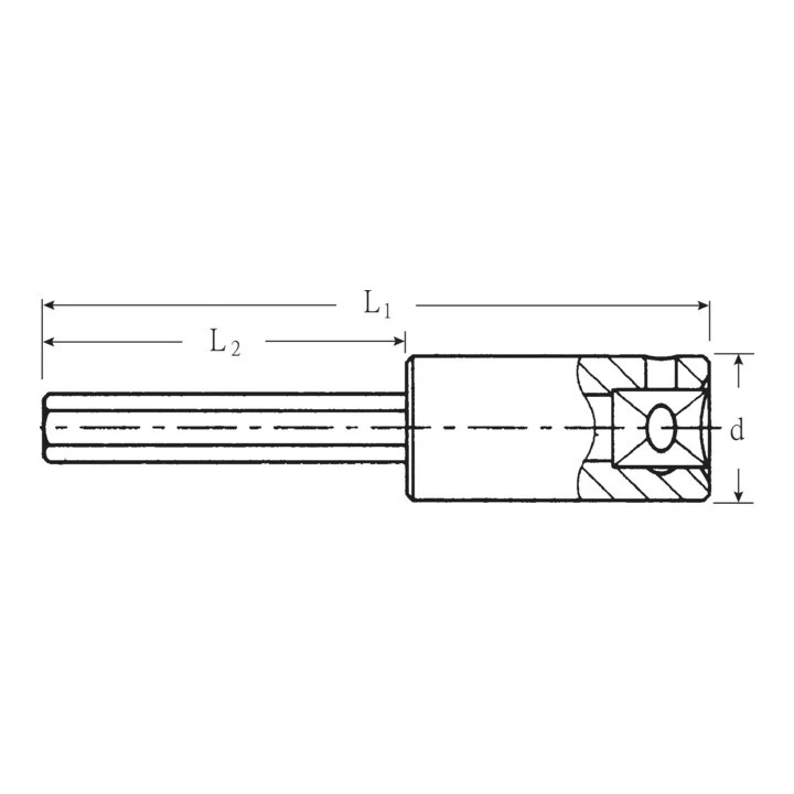 STAHLWILLE Steckschlüsseleinsatz 44 1/4 ″ 6 kant ( 8000333136 )