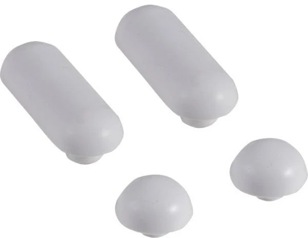 GEBERIT Set Puffer für WC-Deckel F1 – 4 Stück, Steckbefestigung, Weiß