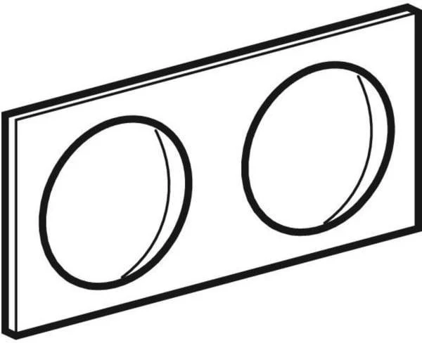 GEBERIT Set Puffer selbstklebend für Unterschrank (2 St.) – Schubladenanschlagpuffer für iCon iCon xs