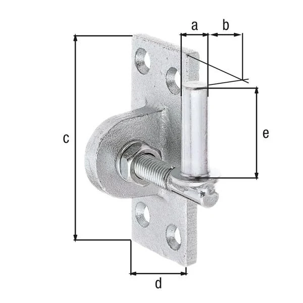 GAH Kloben zum Anschrauben 13x45mmStahl roh ( 8002902176 )