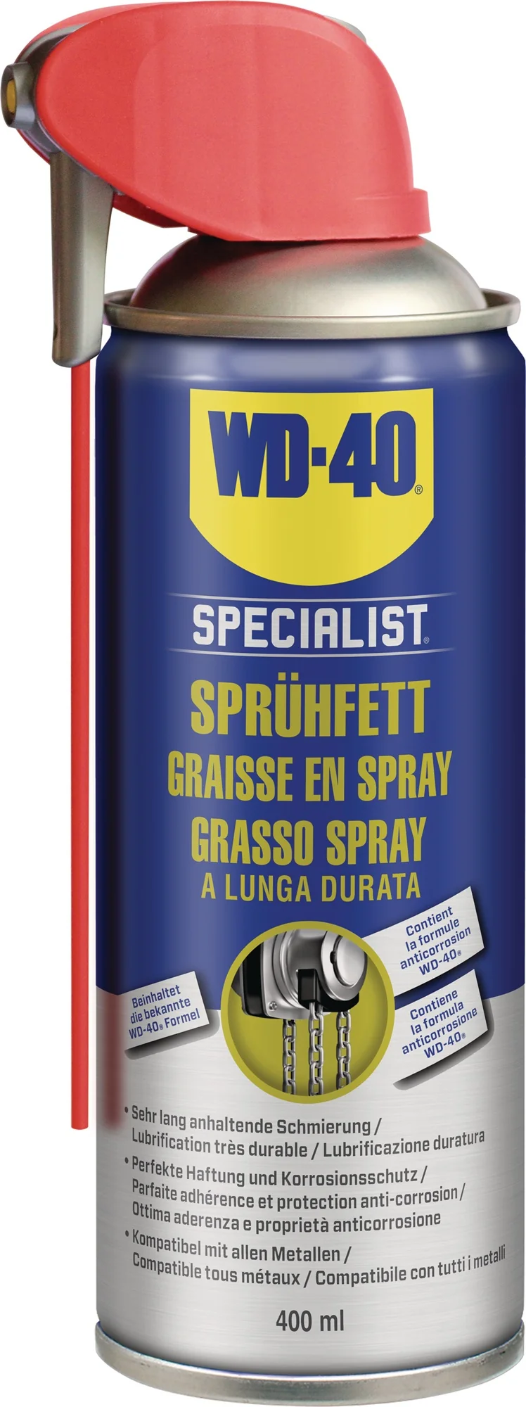 WD-40 SPECIALIST Sprühfett 400 ml braun – Smart Straw™ Spraydose
