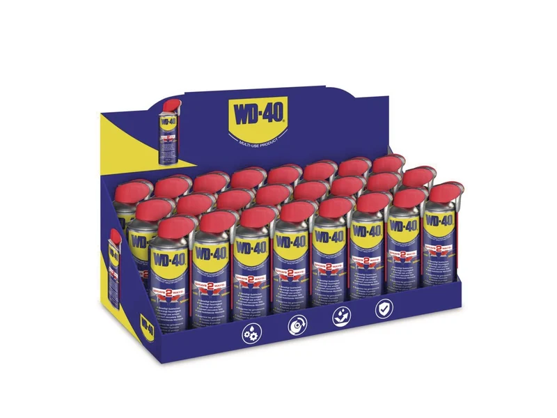 WD-40 Multifunktionsprodukt 24x 400 ml Spraydose Smart Straw™ mit kostenloser Beigabe Set