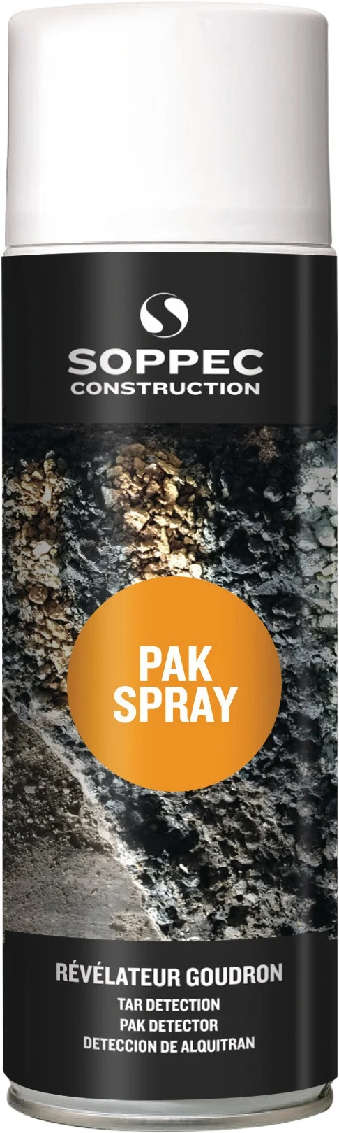 SOPPEC PAK-Detector weiß 500 ml Spraydose – Schnellnachweis von PAK in Asphalt & bituminösen Materialien