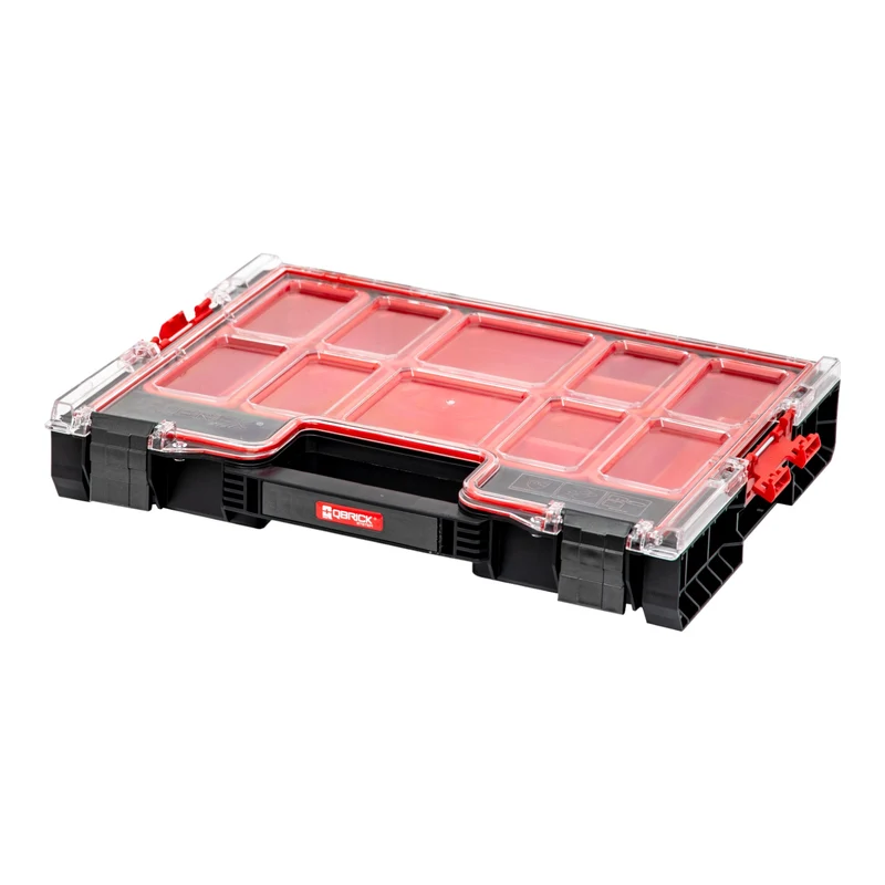 Qbrick System Werkzeugkasten Set PRO Technician Case 2.0 450 x 332 x 171 mm 12 l IP54 + 2x PRO 200 Organizer 452 x 358 x 79 mm 6 l IP54