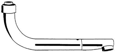 GROHE Schwenkbarer Rohreinlauf 13010 für Eurodisc SPT-Batterie – Auslauf 210 mm, Weiß