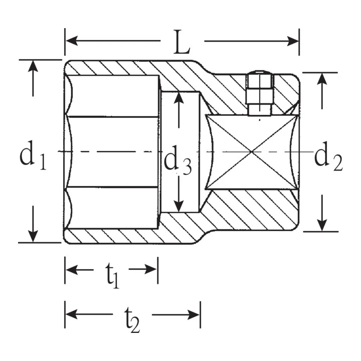STAHLWILLE Steckschlüsseleinsatz 55 3/4 ″ 6-kant ( 4000826454 )