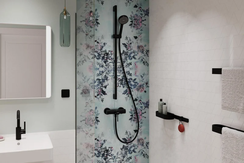 HANSGROHE Brauseset Activera Select S 95 2jet EcoSmart mit Brausestange Typ 95