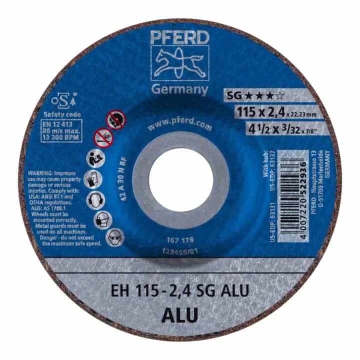 PFERD Trennscheibe SG ALU D125x2,4mm gekröpft 25 Stück ( 4000841331 )