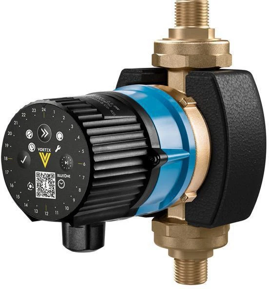 VORTEX Brauchwasserpumpe BWO 155 V Z mit Zeitschaltuhr und Verschraubungssatz 1/2Z