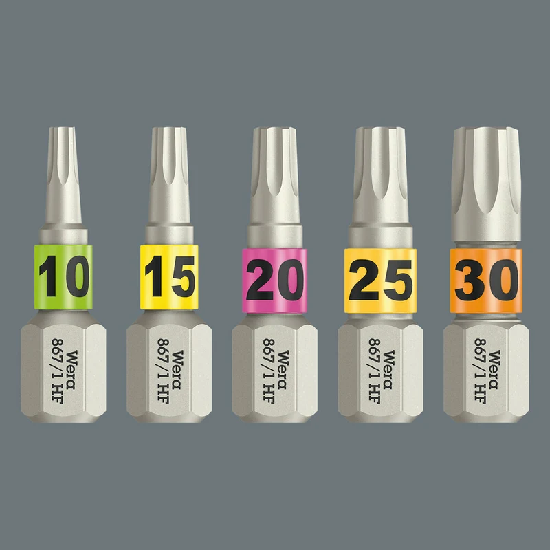 WERA Bit 867 TORX® HF 1/4 ″ TX 15 Länge 25 mm 10 Stück ( 8002899411 )